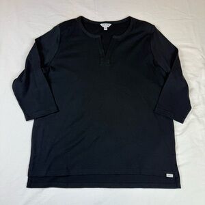 Orvis 3/4 sleeves Black Shirt Size L